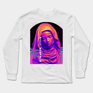 Vaporwave Aesthetic Design Long Sleeve T-Shirt